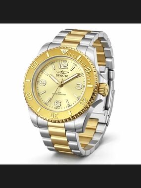 Invicta Two-Tone Gold & Silver Dive Watch 41mm